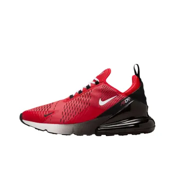 Nike Air Max 270 Anti Slip Wear Resistant Low Top Running Shoes Unisex Red Black
