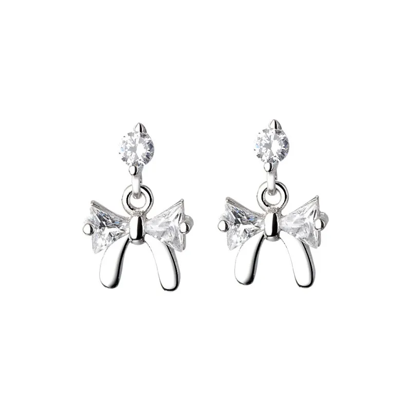 CENTURY&KINDLE S925 Silver Stud Earrings Women's-0