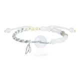 Bamboo Peaceful Buckle Bracelet-White Snow Edition