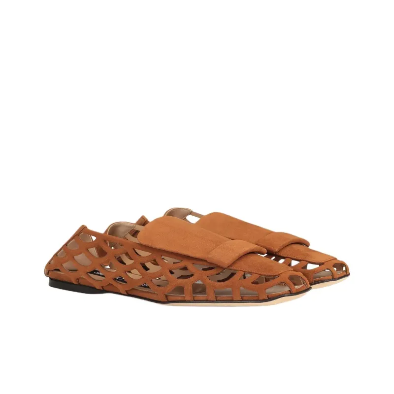 SERGIO ROSSI Sr1 Mermaid Casual Single Shoes Women's Brown-2