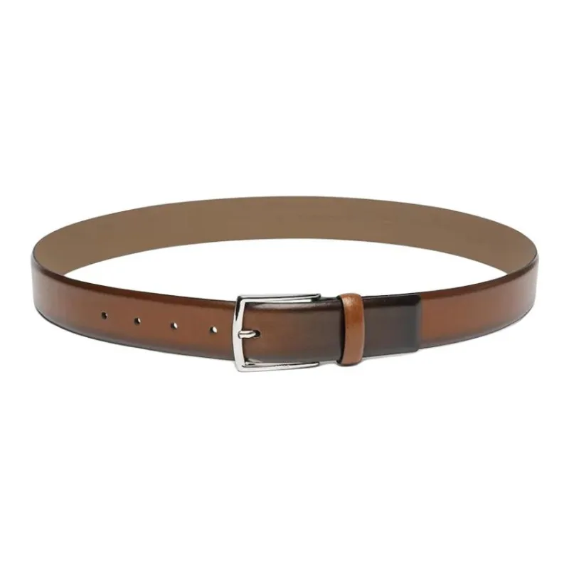 BOSS Linen Leather Belts Men's Brown -1