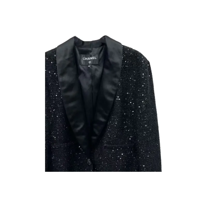 CHANEL 18K Jackets & Coats Women's Black-2