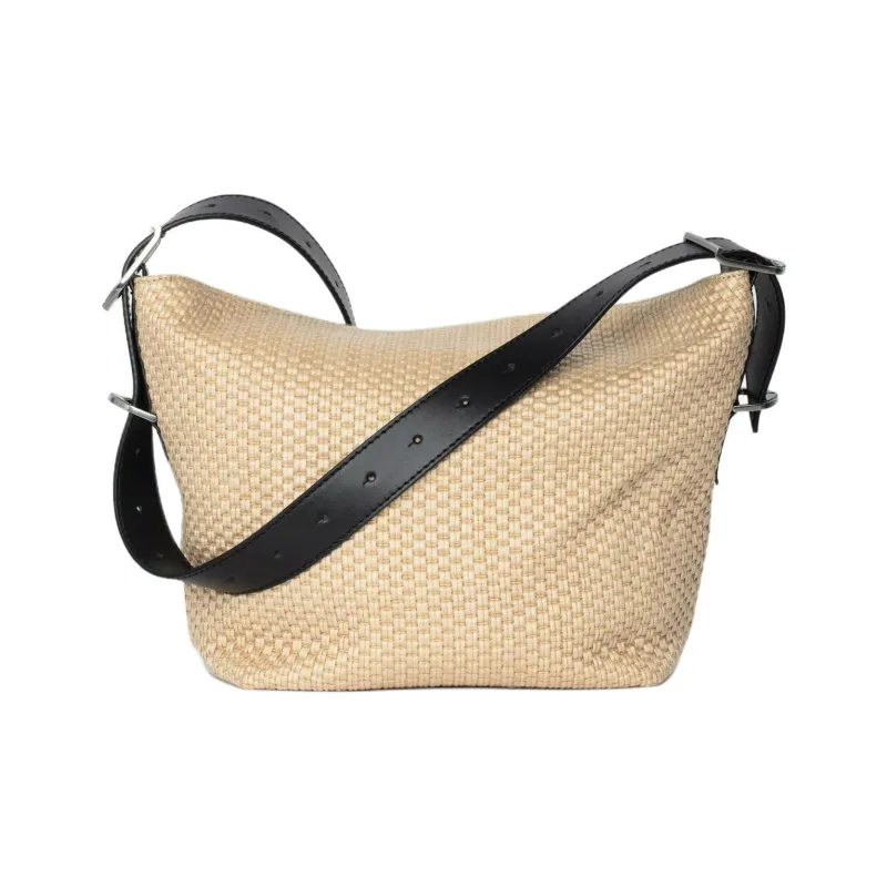 Zadig & Voltaire Cotton Basket Bag, Shoulder Bag Women's Beige-4