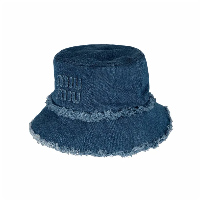 MIU MIU Denim Bucket Hat-1