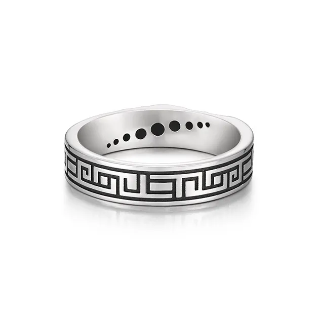 IDEAGEMER 925 Sterling Silver Rings Men's-3