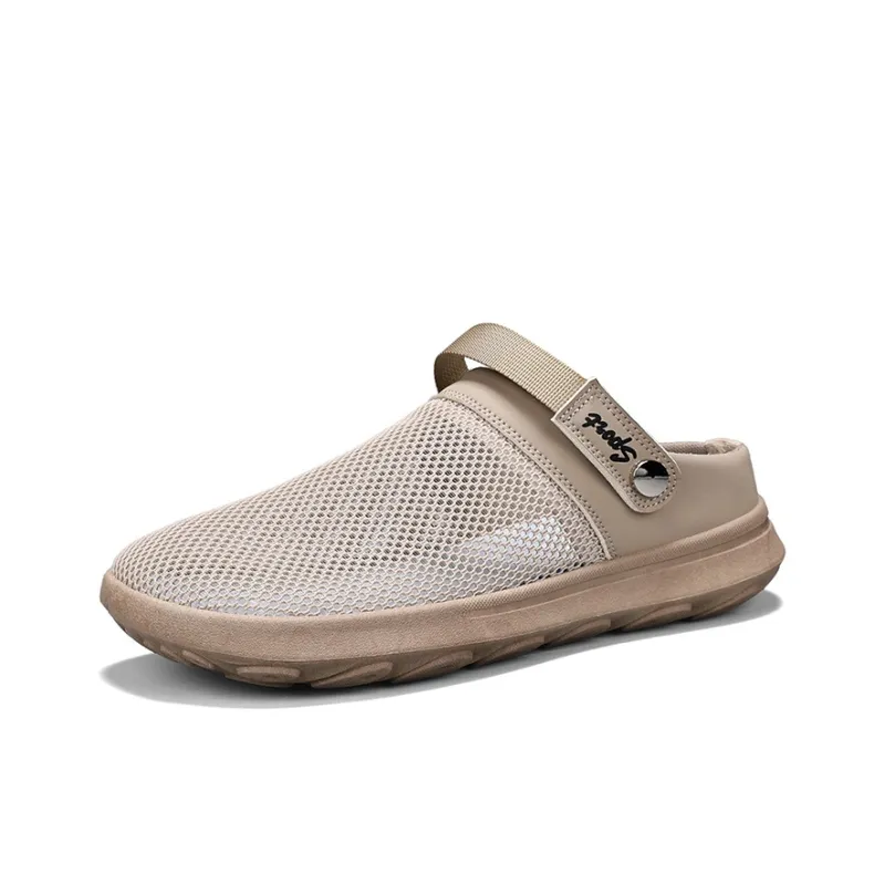 EGCHI Quiet Abrasion Resistant Slip Resistant Closed Toe Slippers Men's-14