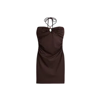 H&M Sleeveless Dresses Women's Dark Brown