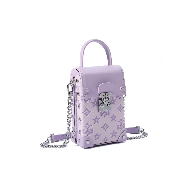 MISS GAIL Synthetic Leather Shoulder Bag, Crossbody Bag, Handbag Women's Purple-3