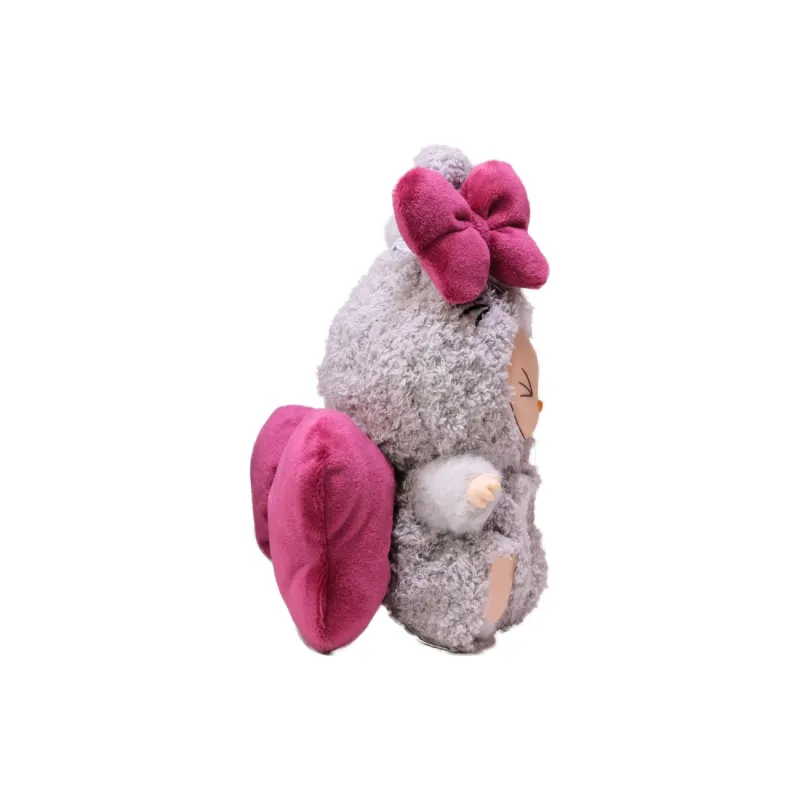 [Modified Doll] POP MART Labubu THE MONSTERS Heartbeat Macaron Collection, Chinchillas Bowknot, Cute Hang Tag Box 15cm-25