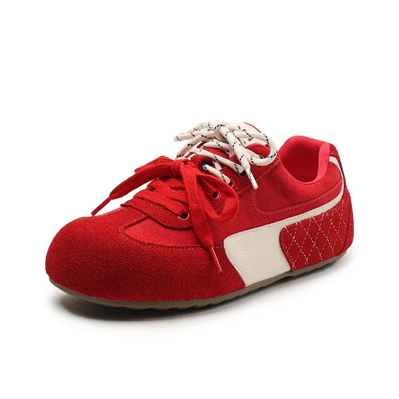 PLO CART Low Top Casual Shoes Women's Red-1