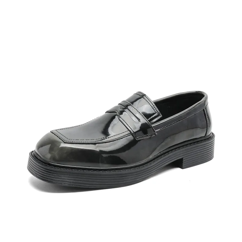 SOBB Loafers Men Black/Red/Brown/Green/Patent Leather/Blue/Purple/Charcoal Black/Gray-48
