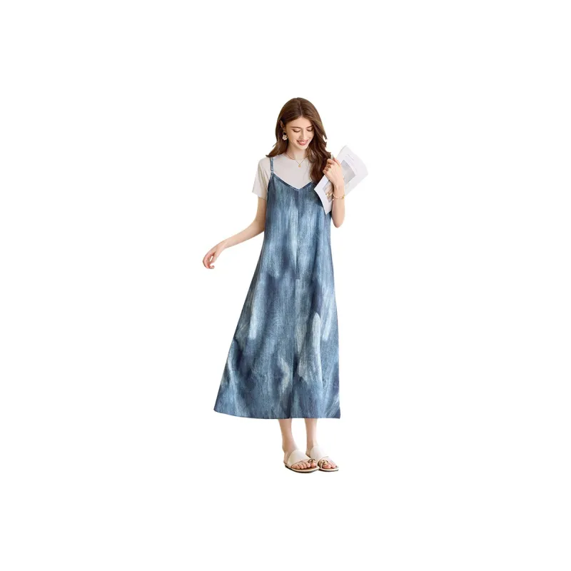 TOUCH Slip Dresses Women's Blue-0