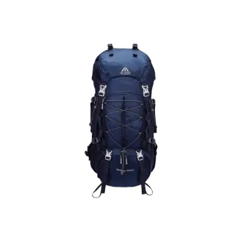 AIONE Mountaineering Bag Outdoor Bag PU 50L Royal Blue Unisex