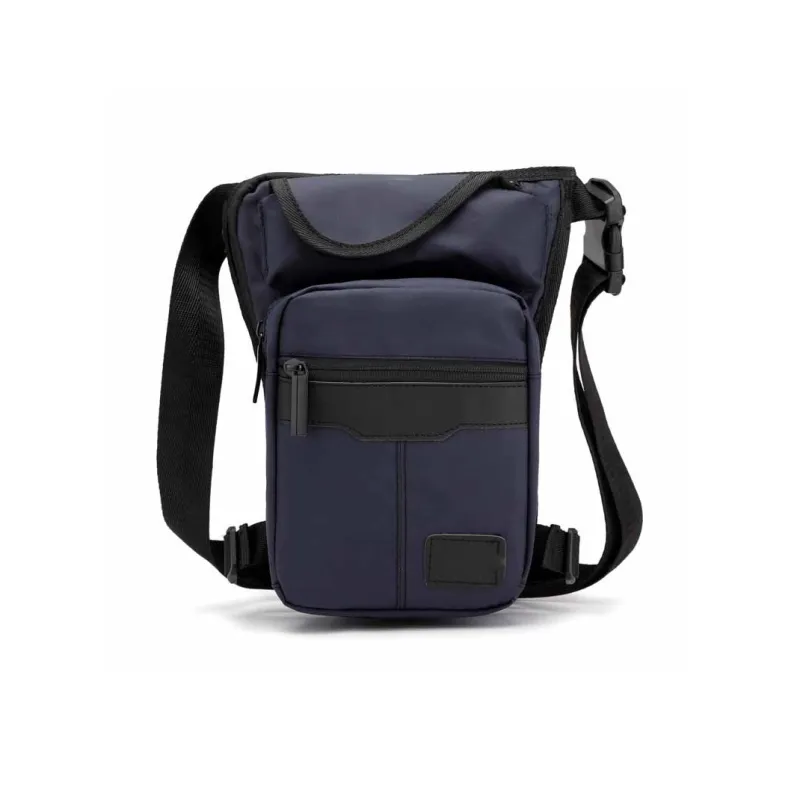 Boniu Nylon Crossbody Bag Unisex Dark Blue/Black/Gray-0