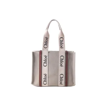 Chloe Linen Handbag Women's Gray