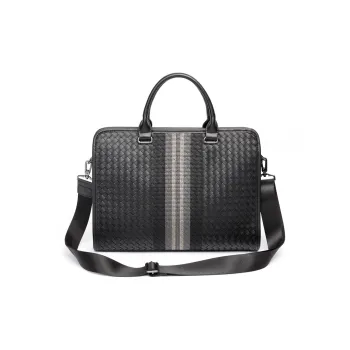 VIHUS PU Briefcase Regular Men's Black
