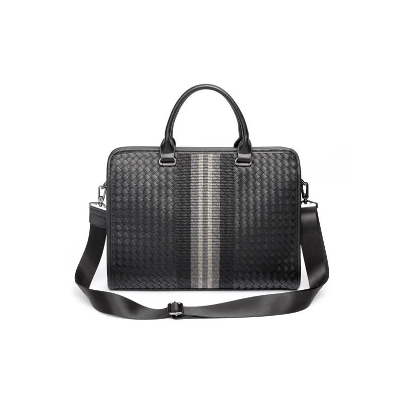 VIHUS PU Briefcase Regular Men's Black-0