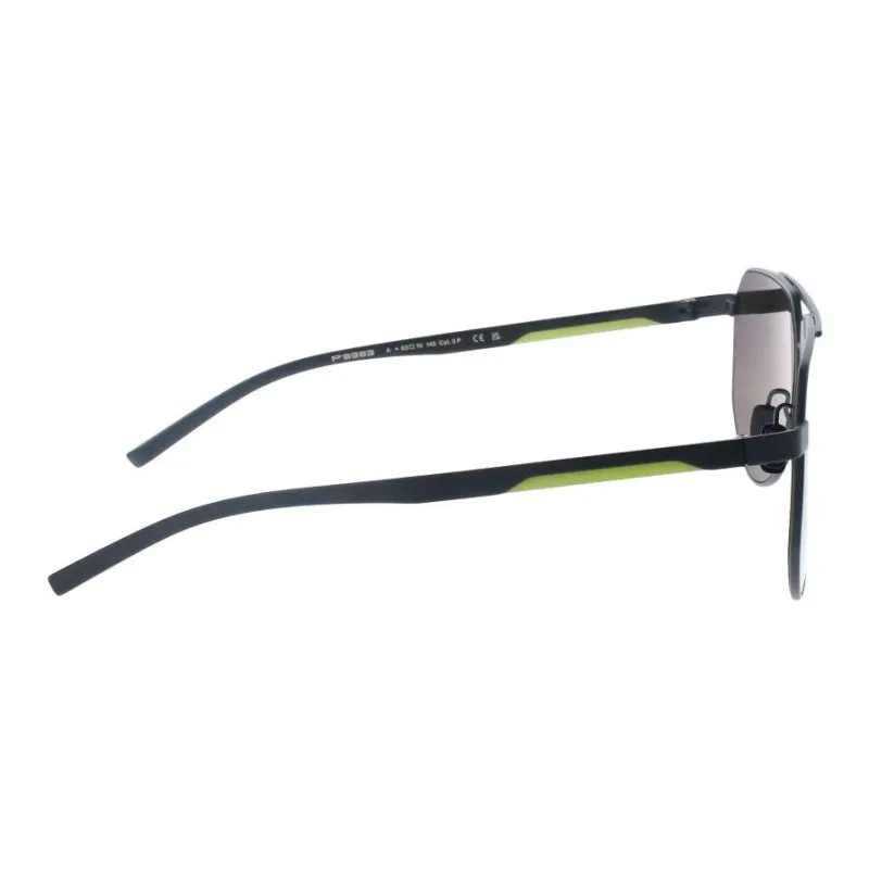 PORSCHE DESIGN Titanium Aviator Sunglasses Men's Black-1
