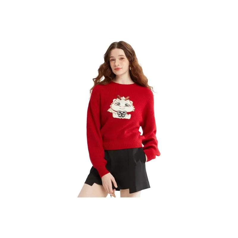 Caroline Sweaters Women's Red-0