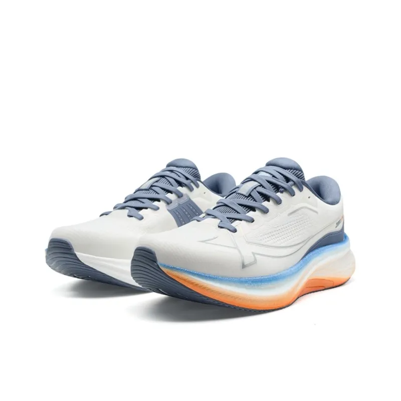 XTEP 2000km PLUS Running Shoes Men Low Top Sail White, Gray Blue-3