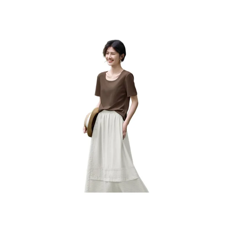 XWI T Shirts Women's Dark Coffee-0
