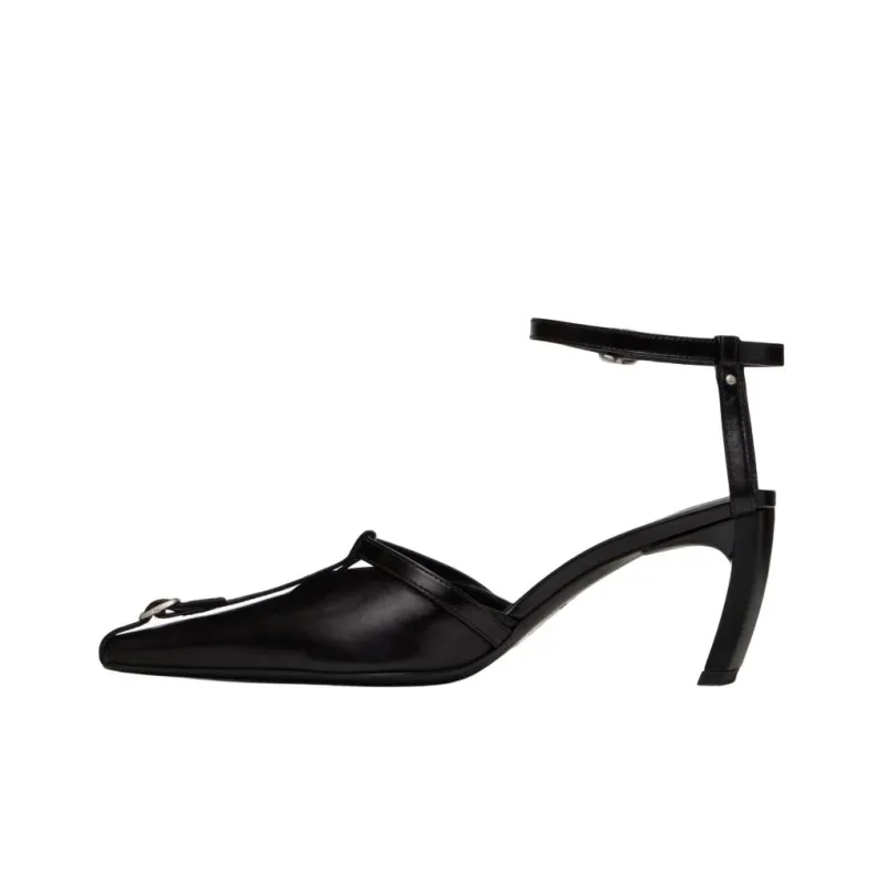 KNWLS Block Heel High Heels 6.9cm Women's Black-0