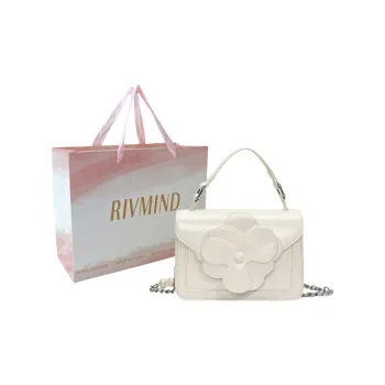 RIVMIND PU Handbag Women's White/Silver/Black/Blue
