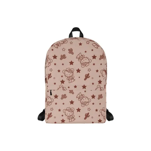 Sanrio Polyester Backpack Medium Size Women's Red Brown