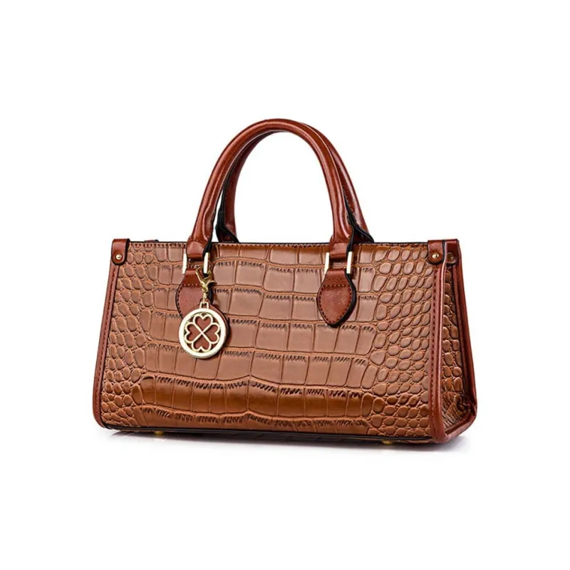 Boniu Premium Fabric Shoulder Bag, Handbag Women's Yellow Brown-1