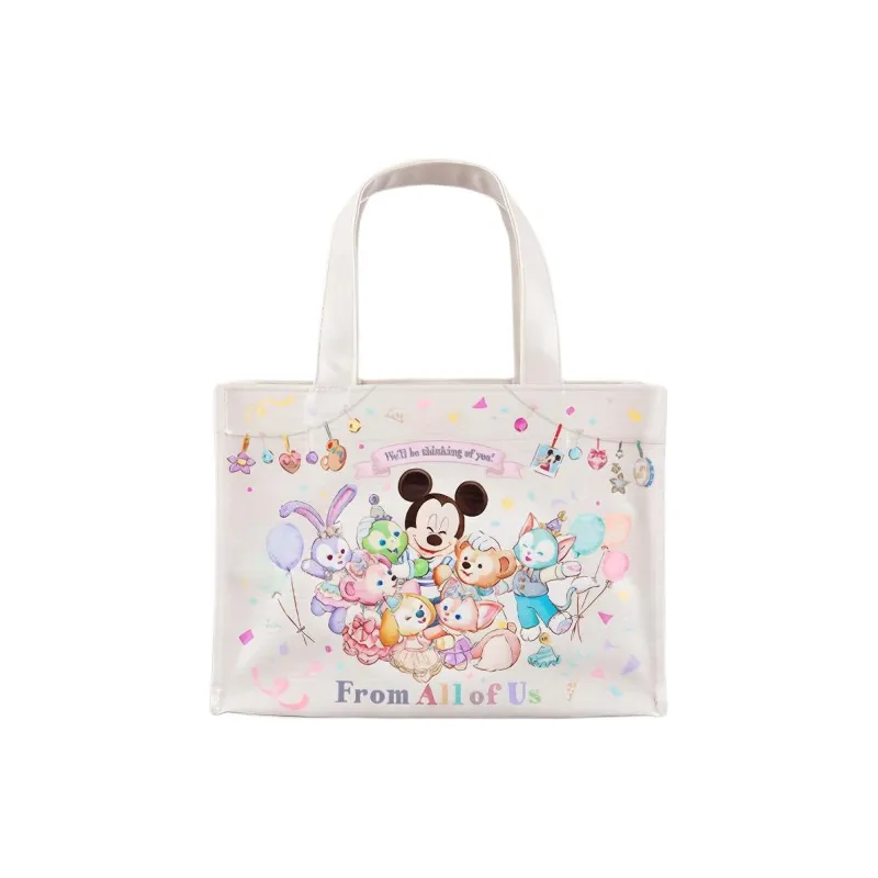 Disney Polyester Shopping Bag Handbag Regular Unisex White & Multicolor-1