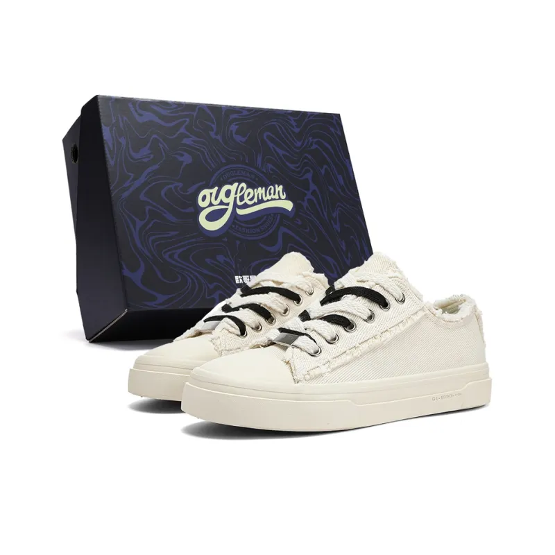 OUGLEMEN Wrapping, Wear Resistant And Non Slip Low Top Skateboard Shoes Men's Box-12