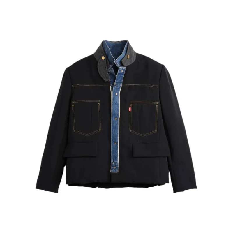 Sacai X Levis Jackets Women's Black-0