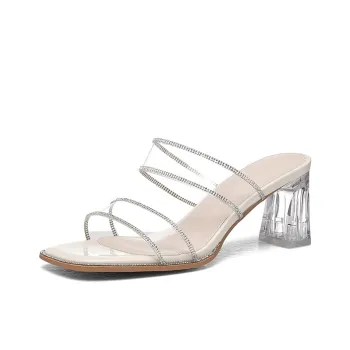 Golden Silk Rabbit Abrasion Resistant Slide Slippers Women's