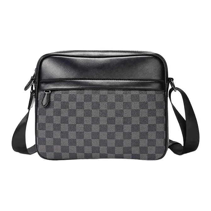 Yalu PVC With Polyester Shoulder Bag, Crossbody Bag Men's Square/Woven-0
