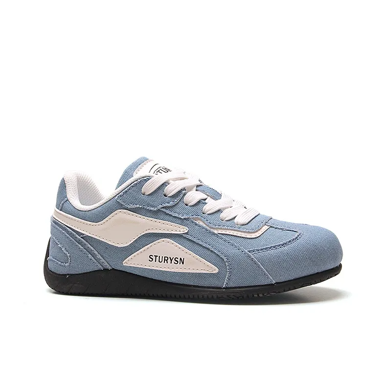STUR YSN Low Top Skateboard Shoes Unisex Denim Blue-3