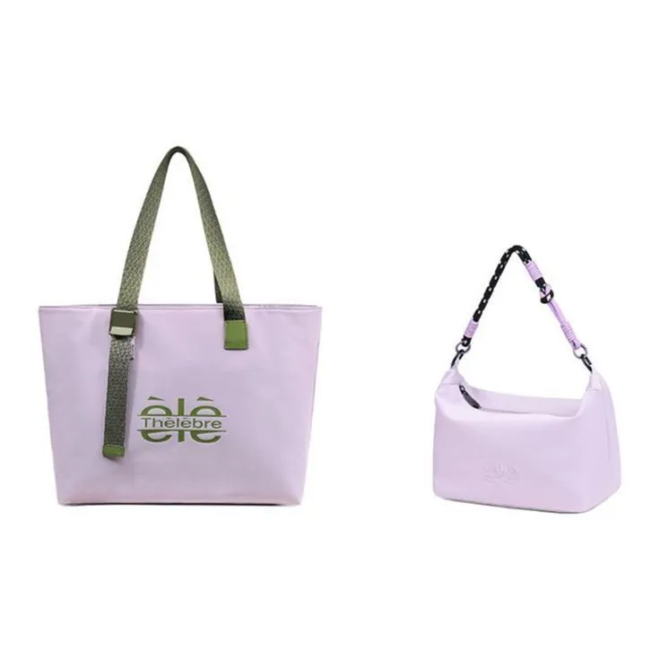 Thereble Fabric Shoulder Bag Large Size Women's Multicolor-6