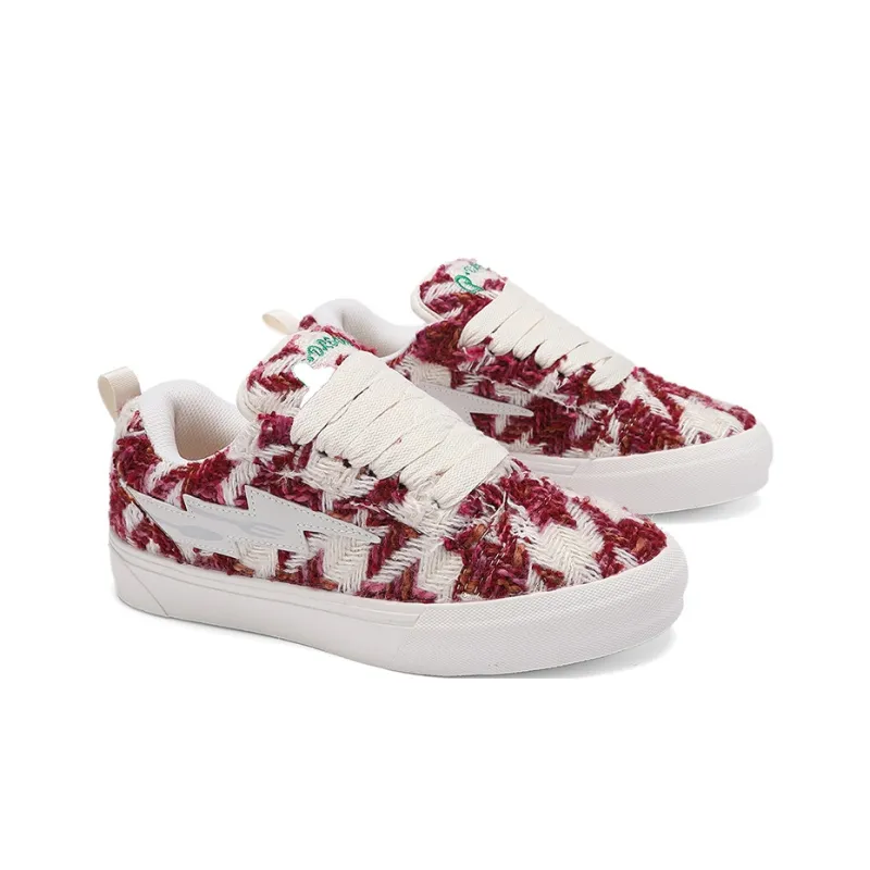 FireMonkey Slip Resistant, Impact Resistant, Abrasion Resistant Low Top Preppy Style Skateboard Shoes Unisex-13
