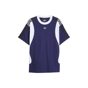 Adidas Originals SS25 T Shirt Unisex Dark Blue/White
