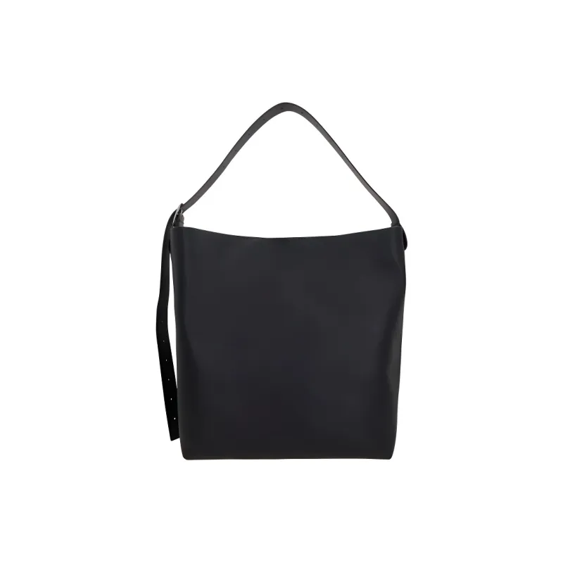 JIL SANDER Leather Crescent Bag Handbag Tubas Women's Black-0