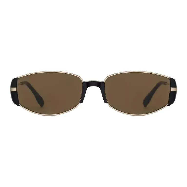 CAPONI Plate And Metal Irregular Shape Sunglasses Unisex Multicolor-1