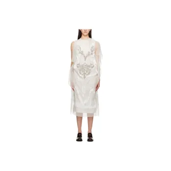 Erdem Sleeveless Dress Women's Gray White