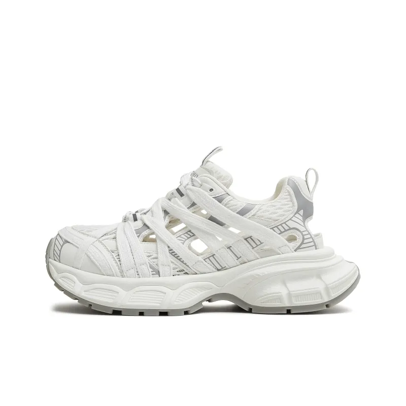 Teenmix Cushioning, Slip Resistant, Abrasion Resistant, Impact Resistant Low Top Chunky Sneakers Women's-5