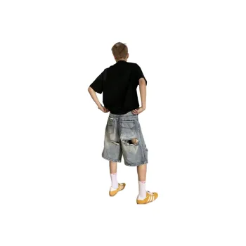 CORNILOT Denim Shorts Unisex Light Blue