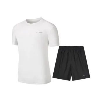 Erke Variety Training Collection Casual Sportswear Men's True White Jet Black