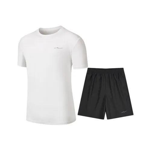 Erke Variety Training Collection Casual Sportswear Men's True White Jet Black