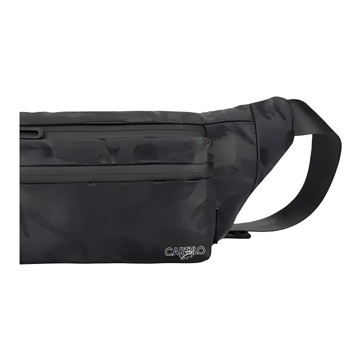 CARTELO Nylon Fabric Shoulder Bags Fanny Pack Sling Bags Regular Unisex Black/Camouflage-1
