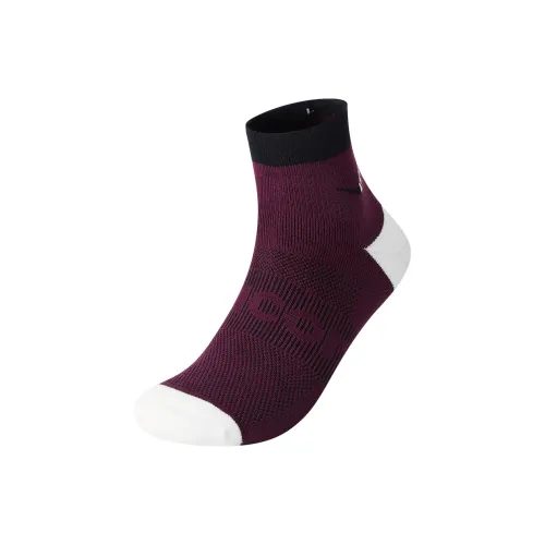 Saucony Ankle Socks Unisex 1 Pack Cherry Purple Red