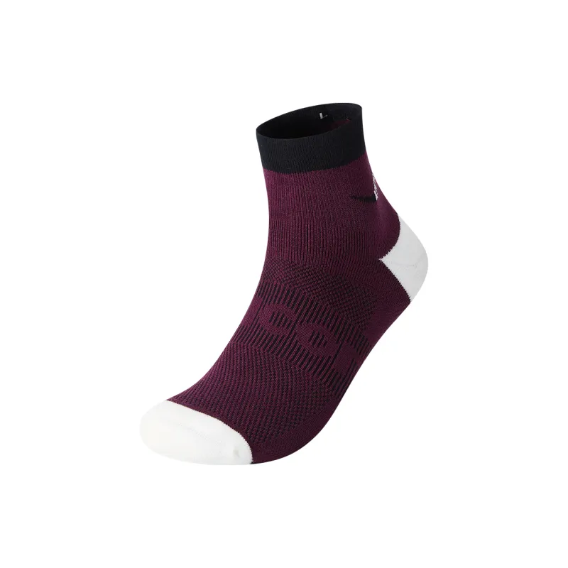 Saucony Ankle Socks Unisex 1 Pack Cherry Purple Red-0