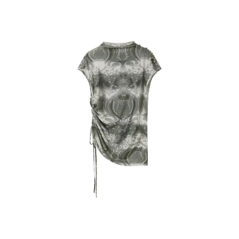 3COLOUR T Shirt Women's Silent Gray Blended-0