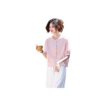 ZHUSHIFANGYUAN Shirts Women's Pink